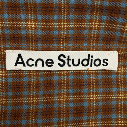 Acne Studios Multi Check Cotton Button-Up Shirt Size 48
