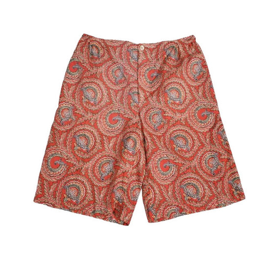 GUCCI 21SS Paisley Fan Print Shorts Red Size 46