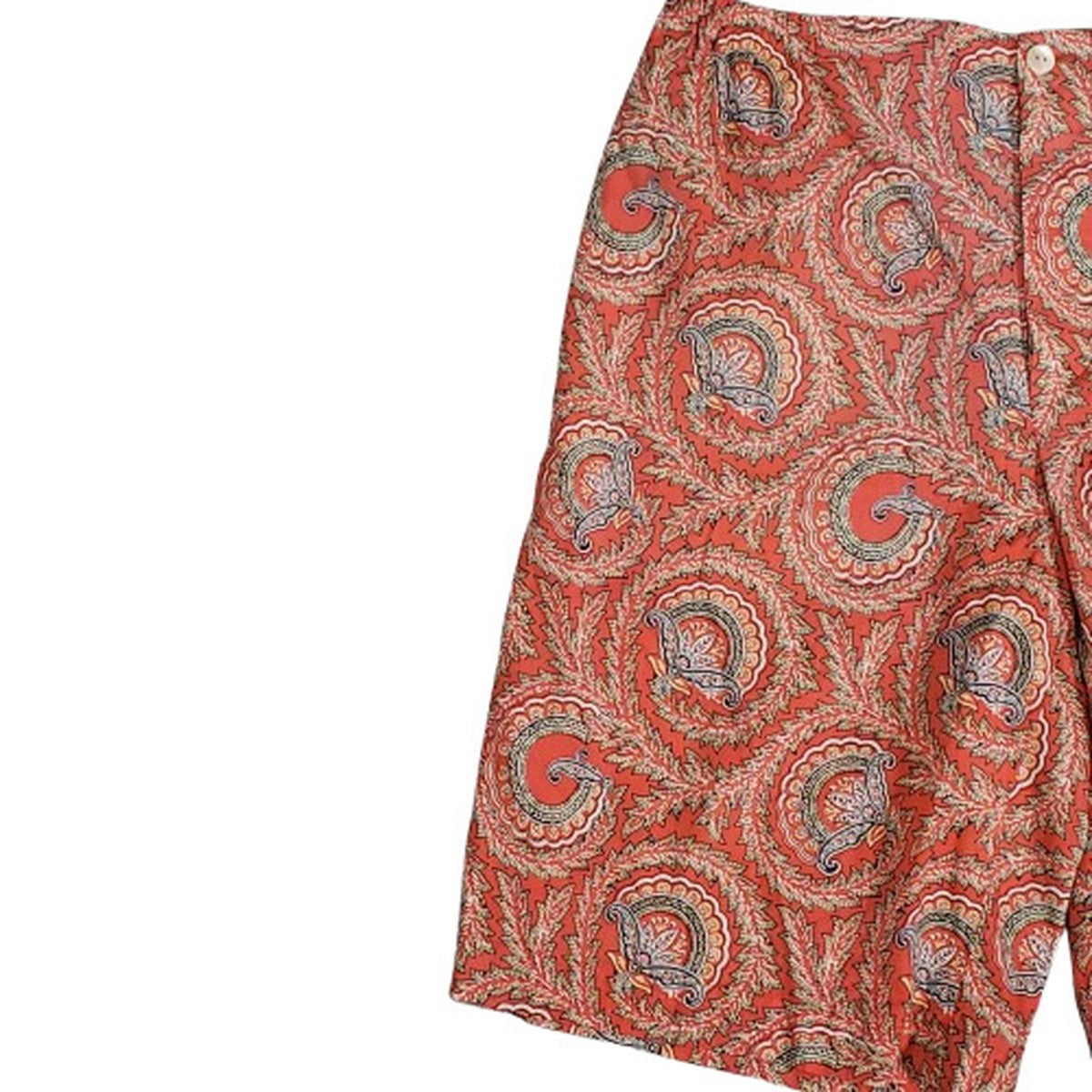 GUCCI 21SS Paisley Fan Print Shorts Red Size 46