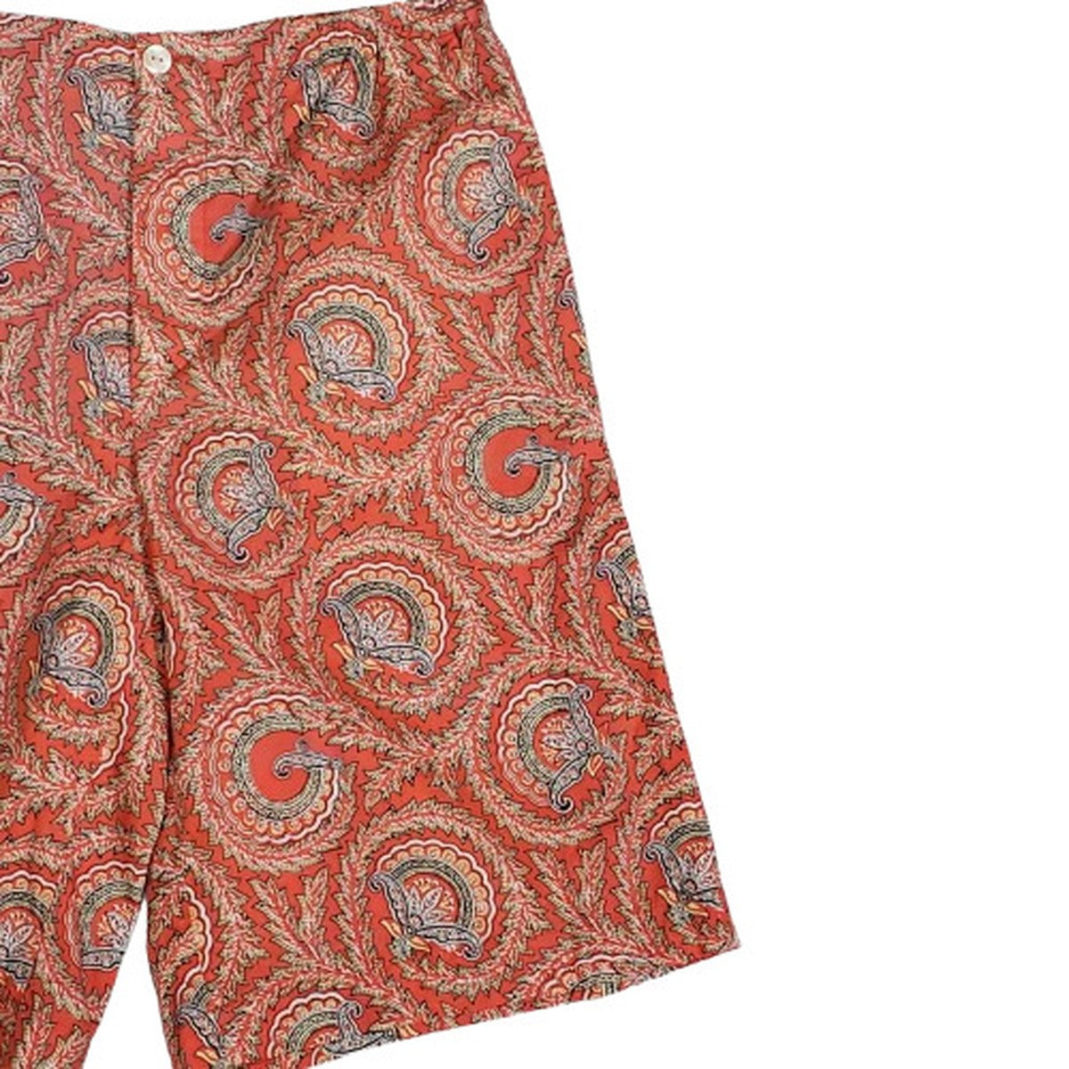 GUCCI 21SS Paisley Fan Print Shorts Red Size 46