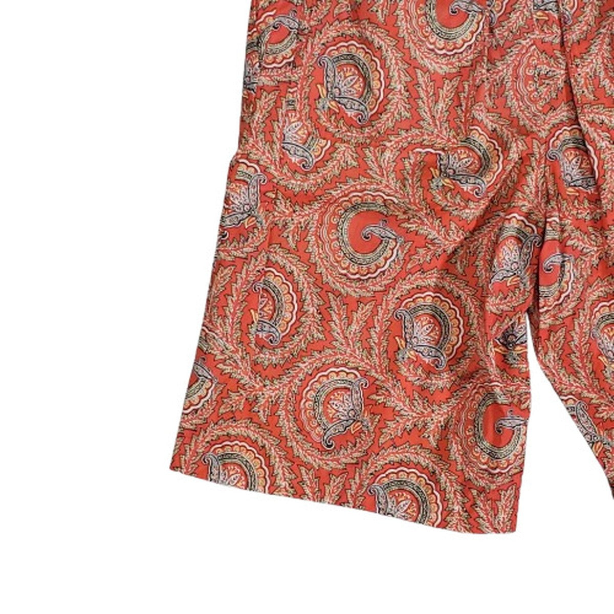 GUCCI 21SS Paisley Fan Print Shorts Red Size 46