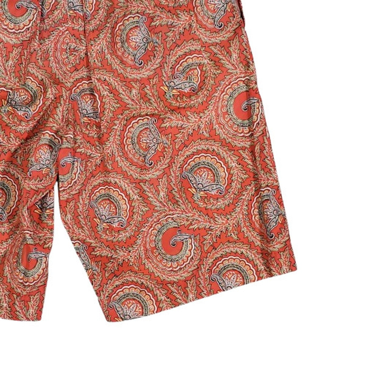 GUCCI 21SS Paisley Fan Print Shorts Red Size 46