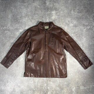Raggio Dest Italian Pullover Leather Jacket Size M