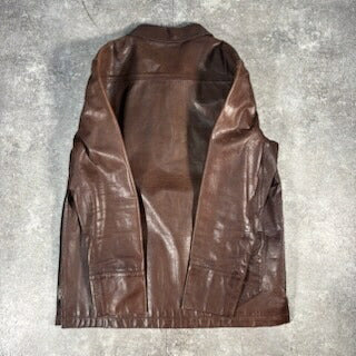 Raggio Dest Italian Pullover Leather Jacket Size M
