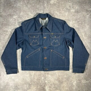 Vintage 70s MAVERICK Deadstock M-stitch Denim Jacket Size 46