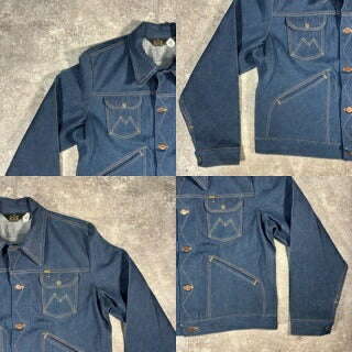 Vintage 70s MAVERICK Deadstock M-stitch Denim Jacket Size 46