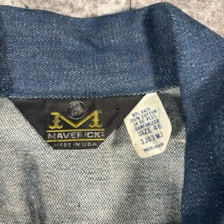 Vintage 70s MAVERICK Deadstock M-stitch Denim Jacket Size 46