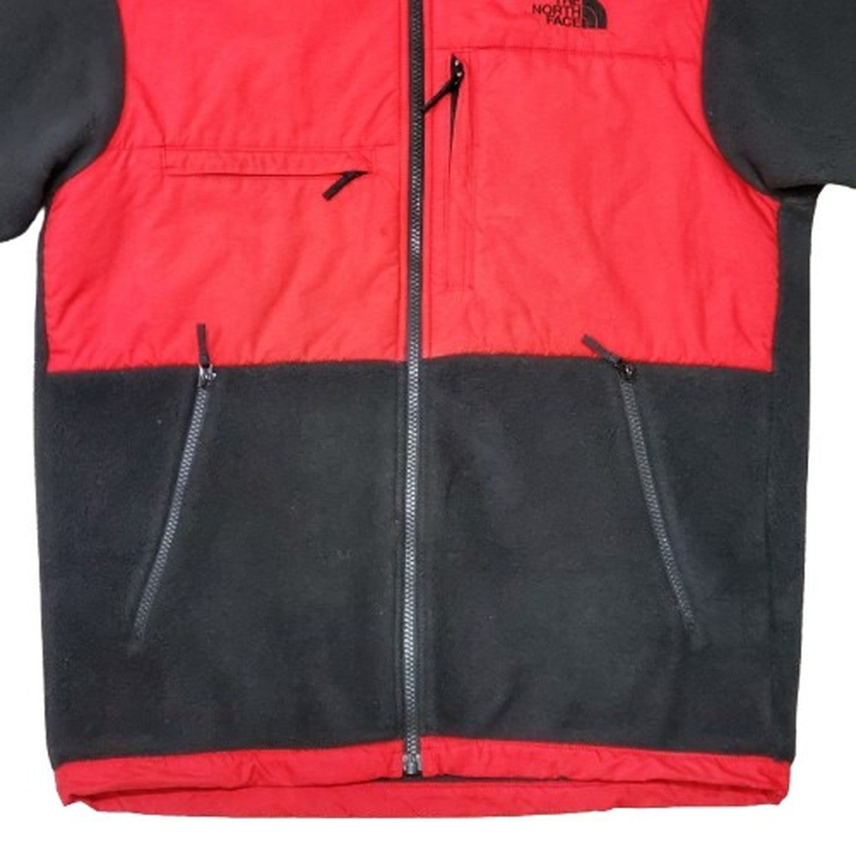 The North Face Denali Hoodie Black/Red Size M