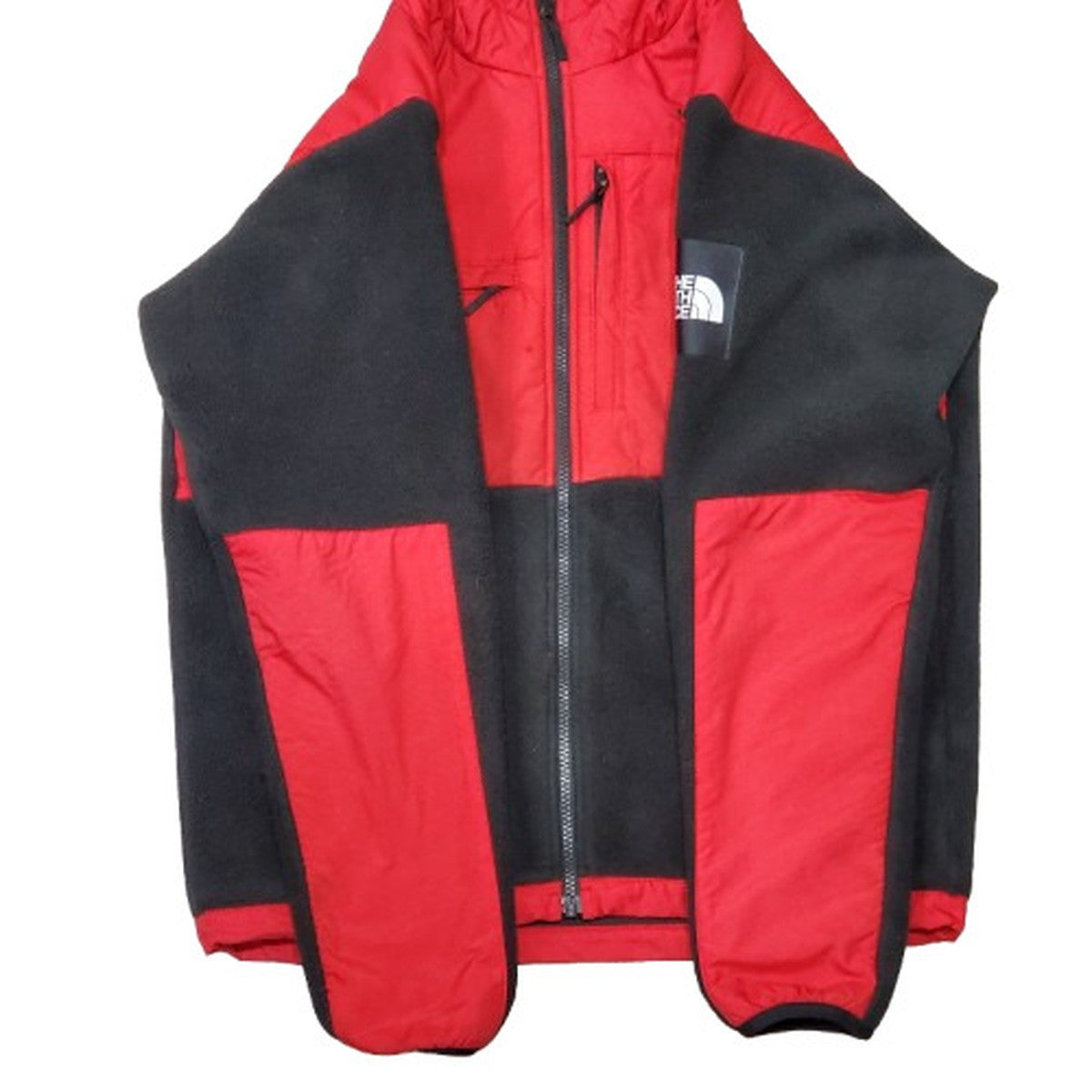 The North Face Denali Hoodie Black/Red Size M