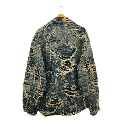 DIESEL Distressed Indigo Denim Jacket Size XL