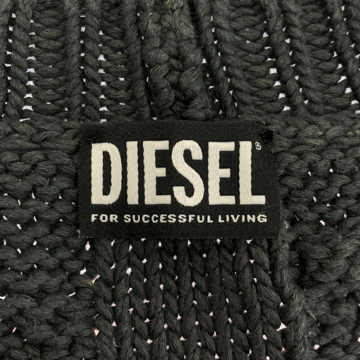 DIESEL K-ELINDO Distressed Back Logo Cardigan Size M