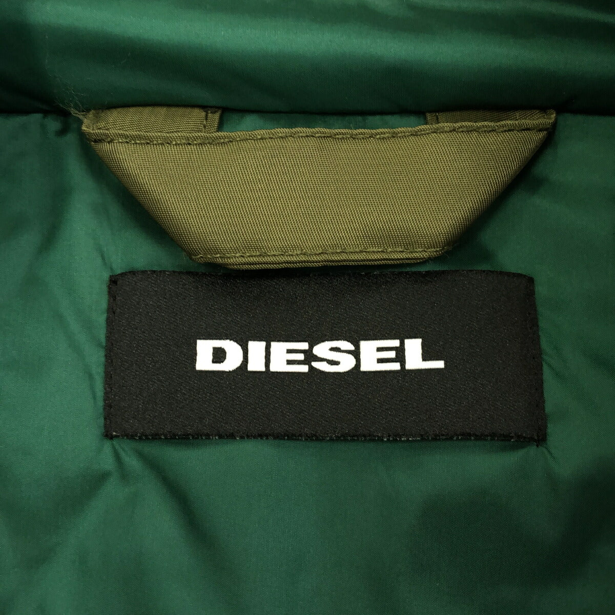 DIESEL Military Nylon Felt Wool Relax Jacket Green Size S