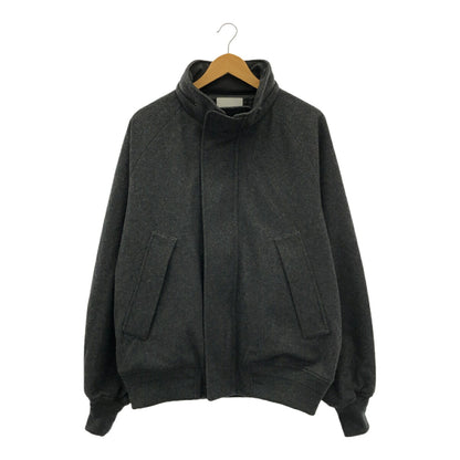 Vintage Water-Repellent Wool Melton Jacket Dark Gray Size 1
