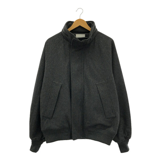 Vintage Water-Repellent Wool Melton Jacket Dark Gray Size 1