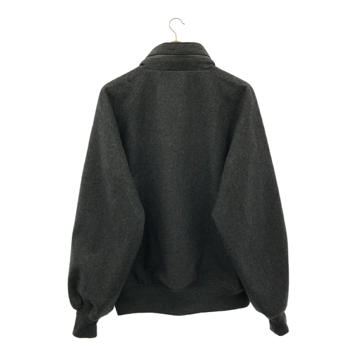 Vintage Water-Repellent Wool Melton Jacket Dark Gray Size 1