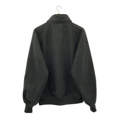 Vintage Water-Repellent Wool Melton Jacket Dark Gray Size 1