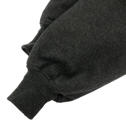 Vintage Water-Repellent Wool Melton Jacket Dark Gray Size 1