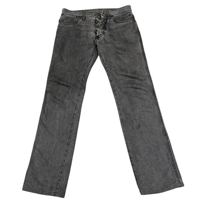 Maison Margiela 07SS Black Button Fly Gimmick Jeans Size 46