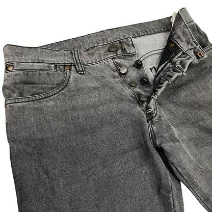 Maison Margiela 07SS Black Button Fly Gimmick Jeans Size 46