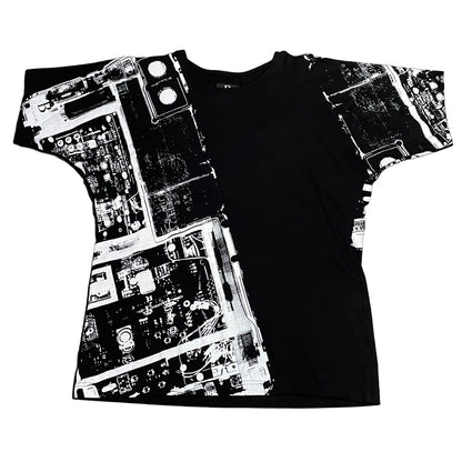 Japanese Brand 19SS Print Kimono Sleeve T-Shirt Size 2