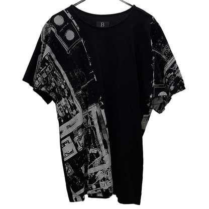 Japanese Brand 19SS Print Kimono Sleeve T-Shirt Size 2