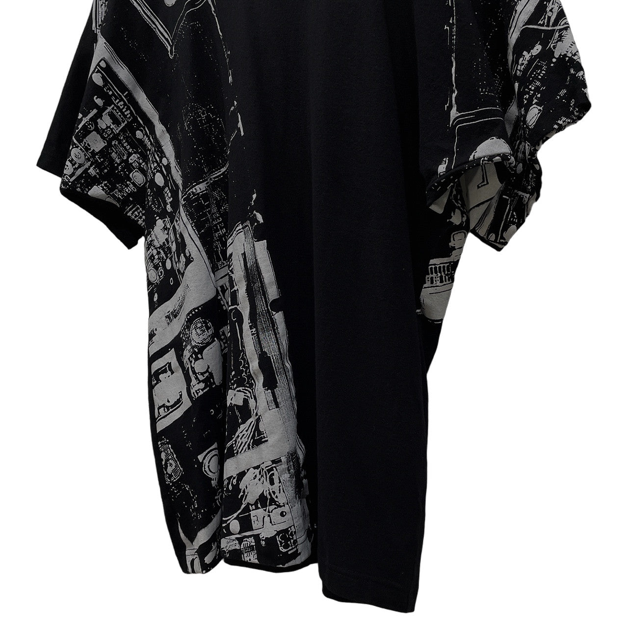 Japanese Brand 19SS Print Kimono Sleeve T-Shirt Size 2