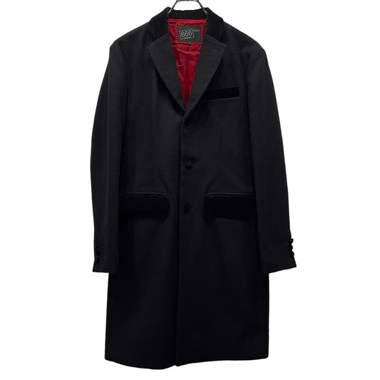 Japanese Brand 666 Velour Wool Chesterfield Coat Size L