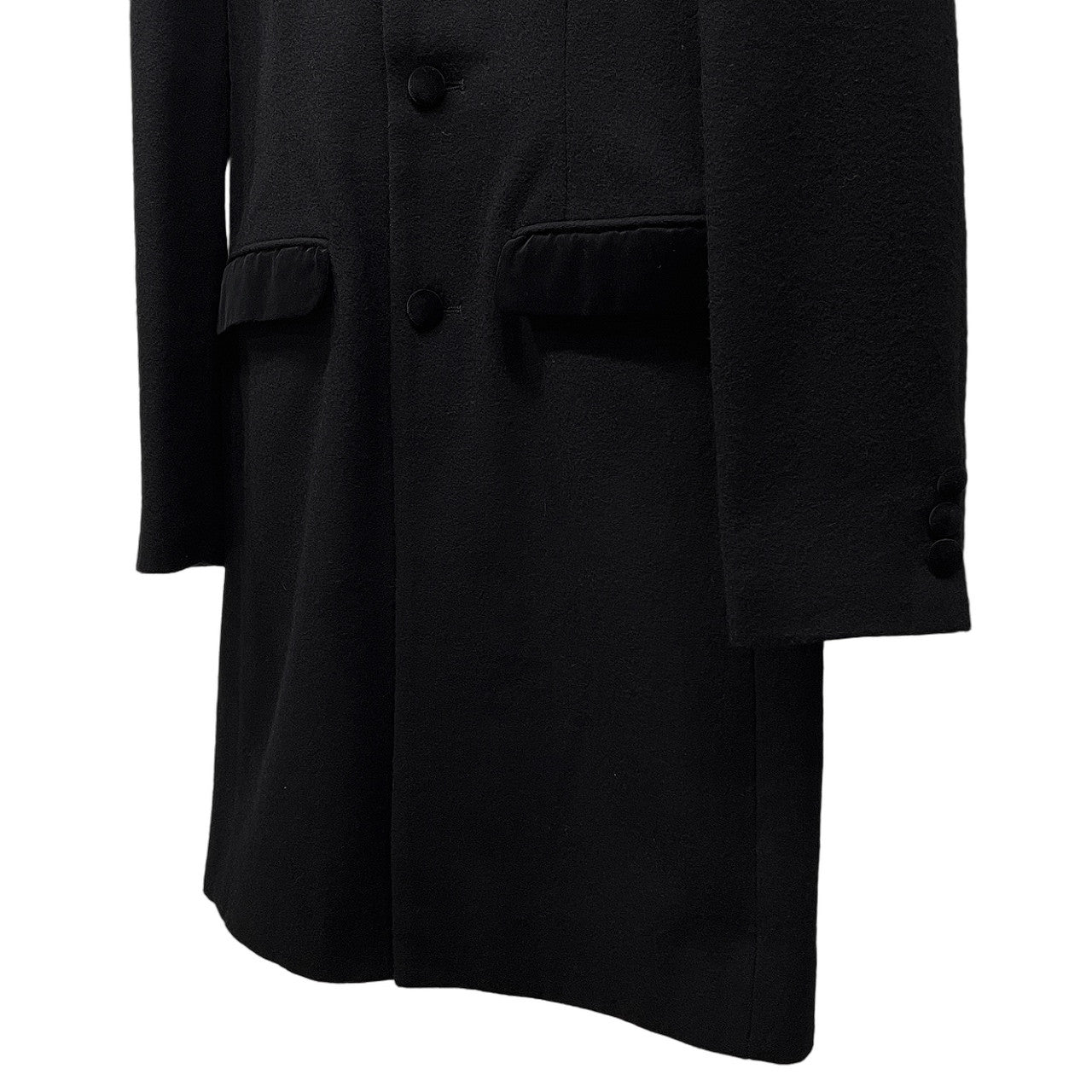 Japanese Brand 666 Velour Wool Chesterfield Coat Size L