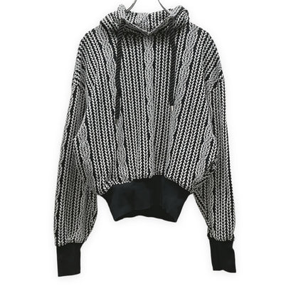 anrealage homme 24AW Rope Jacquard Hoodie Black Size 46
