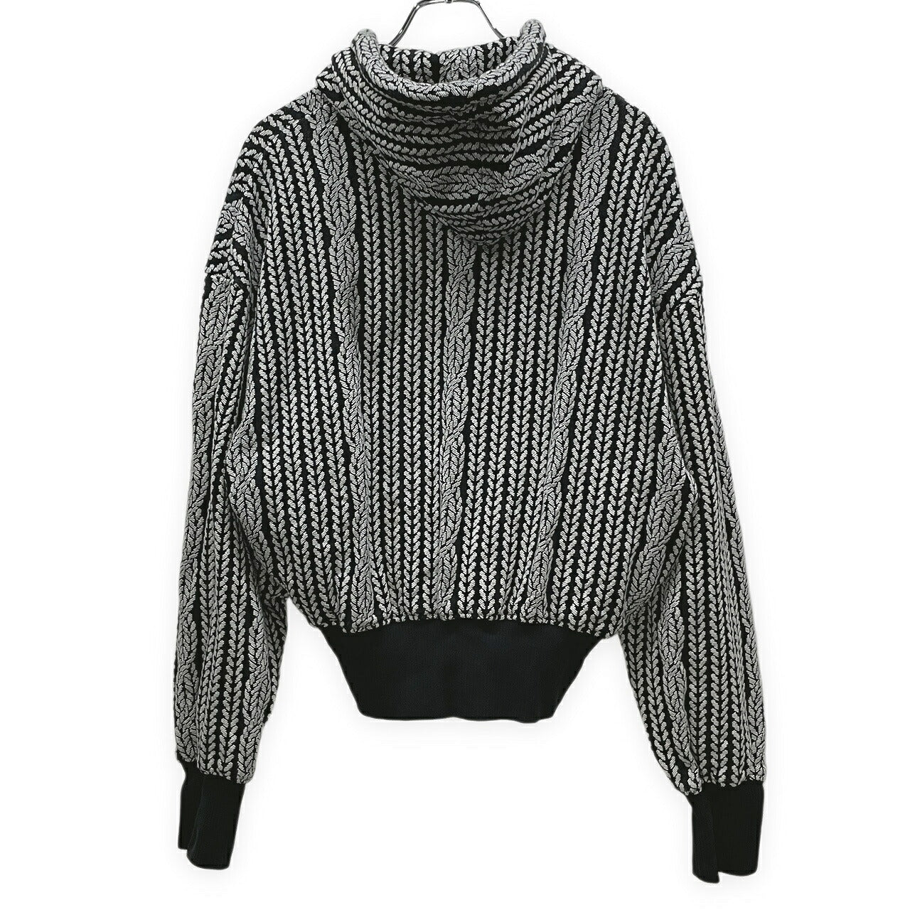 anrealage homme 24AW Rope Jacquard Hoodie Black Size 46