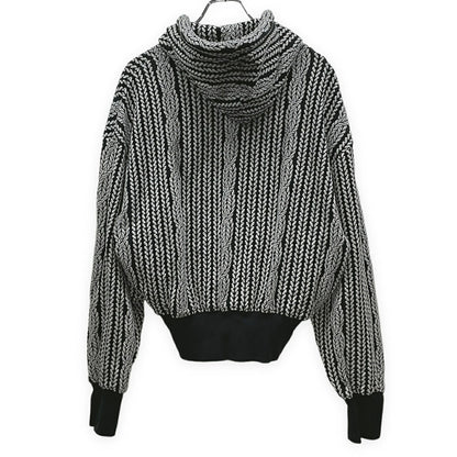 anrealage homme 24AW Rope Jacquard Hoodie Black Size 46