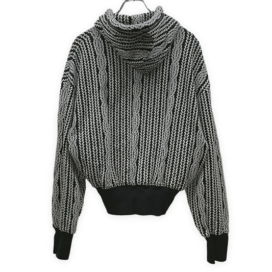 anrealage homme 24AW Rope Jacquard Hoodie Black Size 46