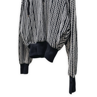 anrealage homme 24AW Rope Jacquard Hoodie Black Size 46