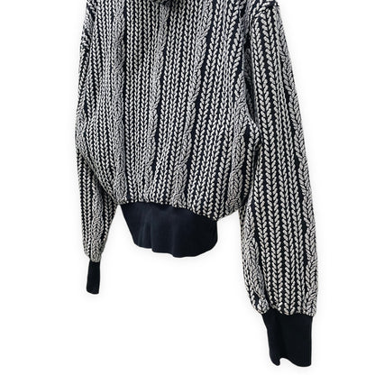 anrealage homme 24AW Rope Jacquard Hoodie Black Size 46