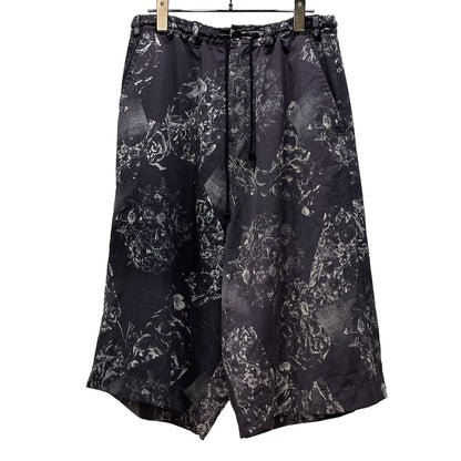 Yohji Yamamoto 18SS Flower Print Sarouel Shorts Size 1