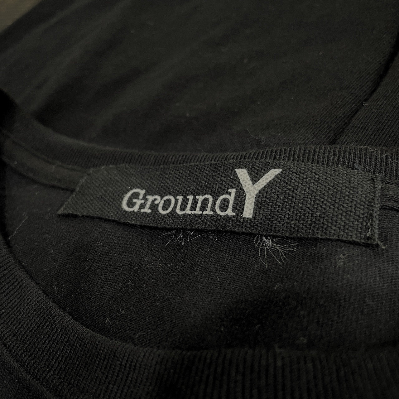 Ground Y Photo Print Crewneck T-Shirt Black Size 4
