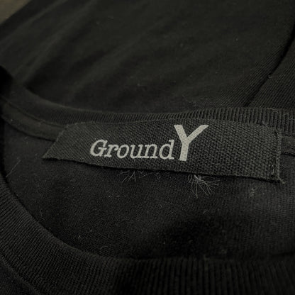 Ground Y Photo Print Crewneck T-Shirt Black Size 4