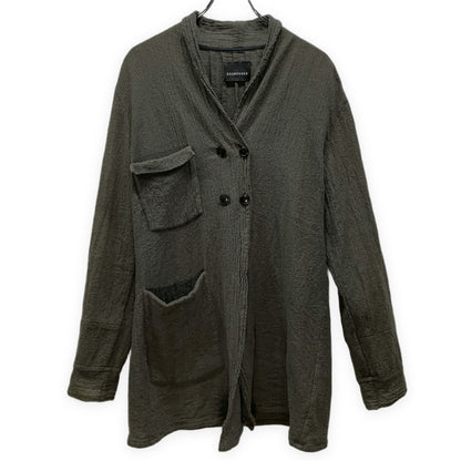 SOSNOVSKA Felted Wool Double Breasted Jacket Green Size M
