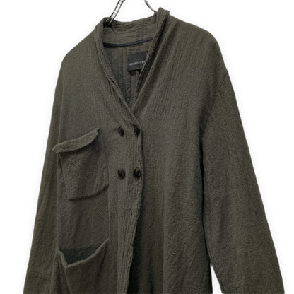 SOSNOVSKA Felted Wool Double Breasted Jacket Green Size M