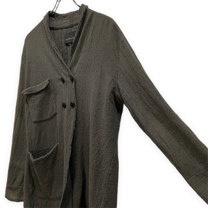 SOSNOVSKA Felted Wool Double Breasted Jacket Green Size M
