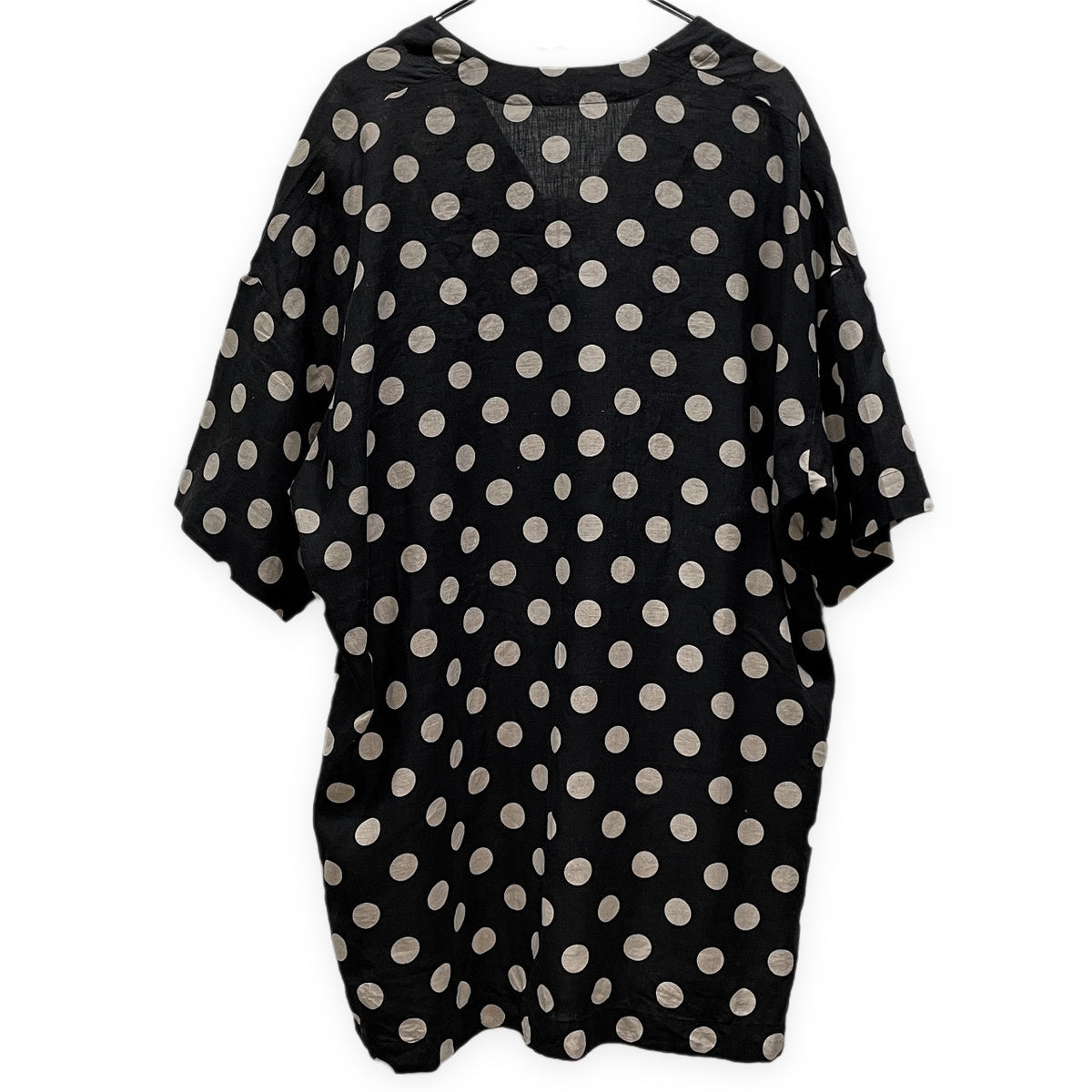 ITUX Linen Dot Pullover Hoodie Black Size 3
