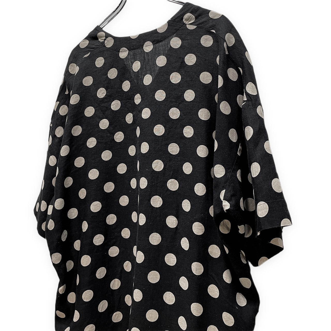 ITUX Linen Dot Pullover Hoodie Black Size 3