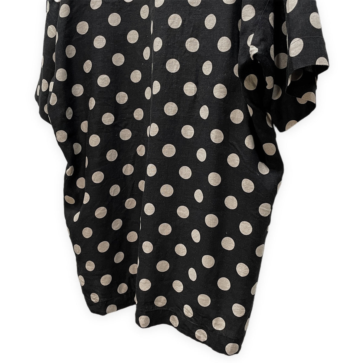 ITUX Linen Dot Pullover Hoodie Black Size 3
