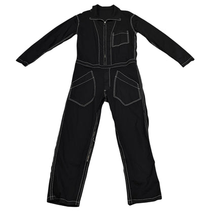 sulvam 21AW Wool Gabardine Jumpsuit Black Size M