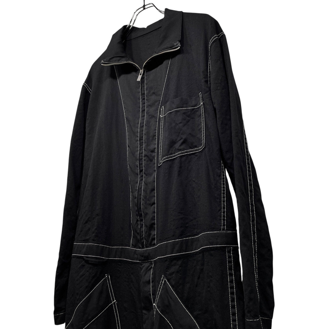 sulvam 21AW Wool Gabardine Jumpsuit Black Size M