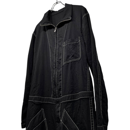 sulvam 21AW Wool Gabardine Jumpsuit Black Size M