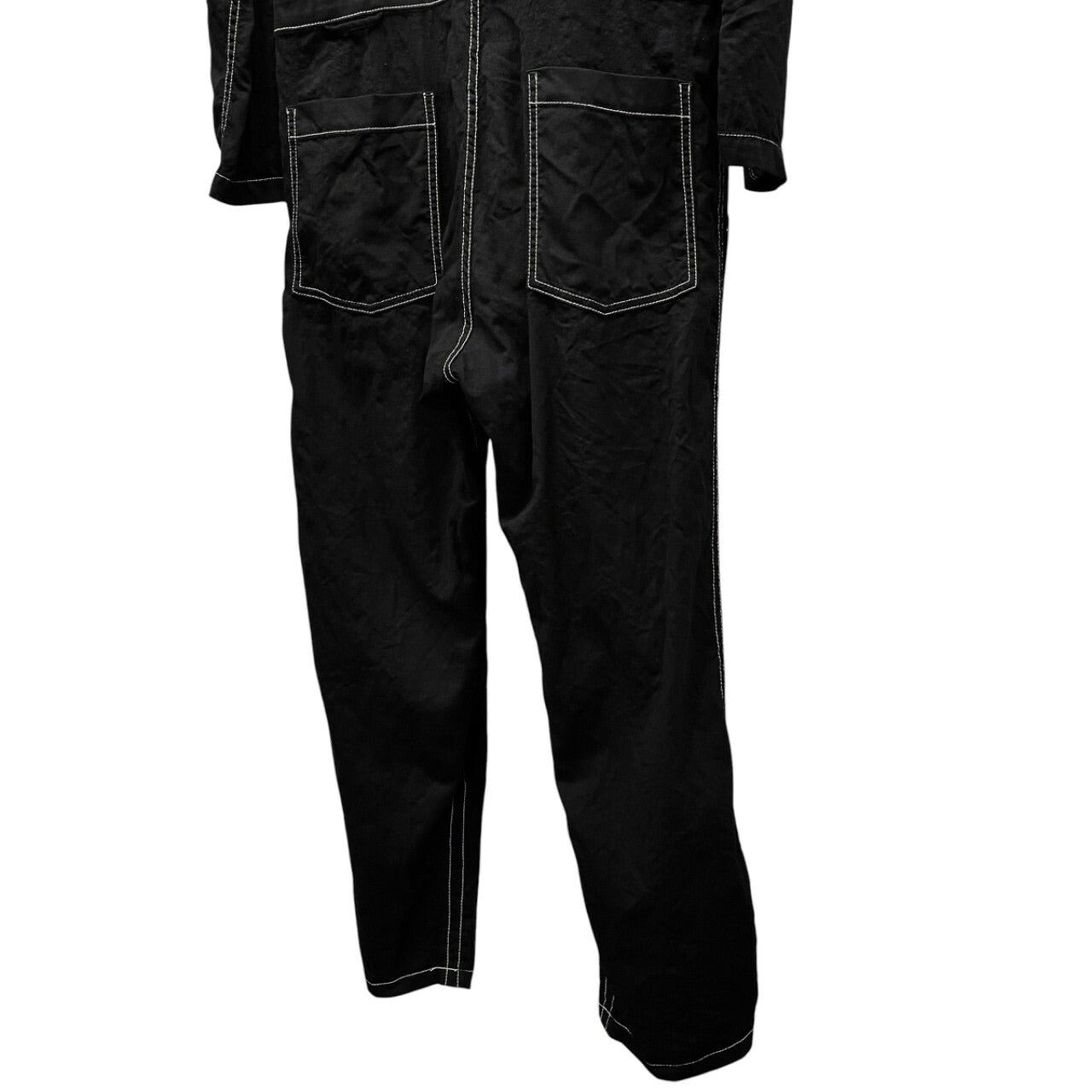 sulvam 21AW Wool Gabardine Jumpsuit Black Size M
