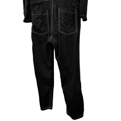 sulvam 21AW Wool Gabardine Jumpsuit Black Size M