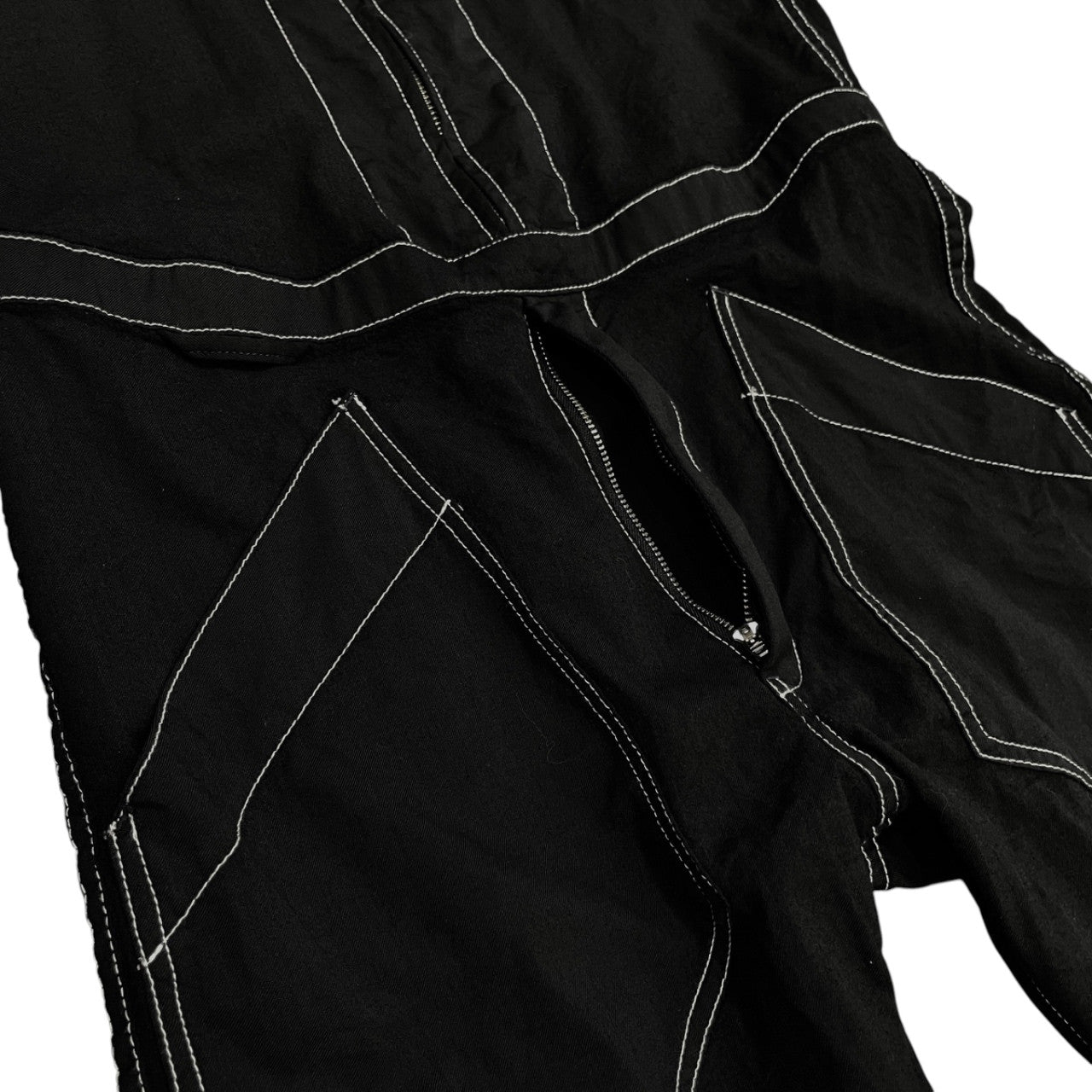 sulvam 21AW Wool Gabardine Jumpsuit Black Size M