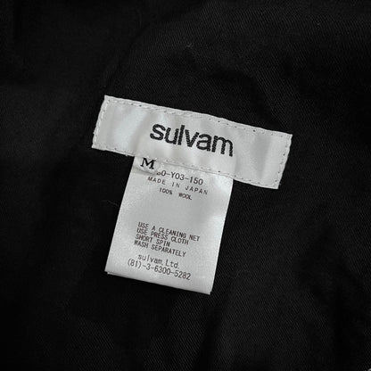 sulvam 21AW Wool Gabardine Jumpsuit Black Size M
